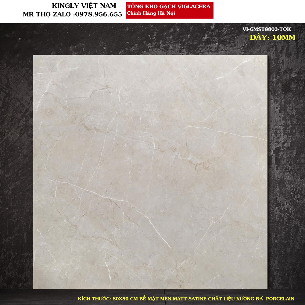 Gạch lát nền Viglacera 80x80 VI-GMST8803 Loại A1